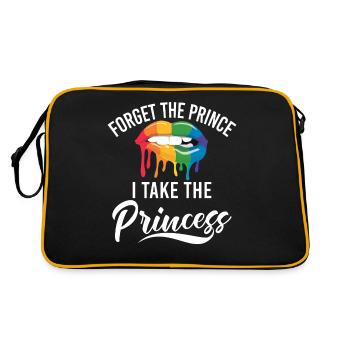 Lesbian Gifts - Retro Tasche - Schwarz/Gold - Hinten