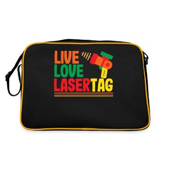 Indoor laser tag party outfit laser tag - Retro Bag - black/gold - Back