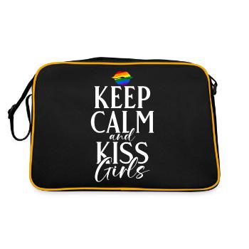 Lesbian Gifts - Retro Tasche - Schwarz/Gold - Hinten