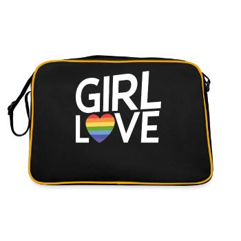 Lesbian Gifts - Retro Tasche - Schwarz/Gold - Hinten