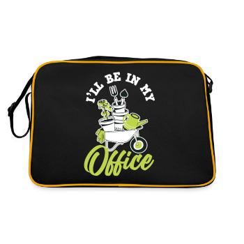 Jardin Bureau Drôle De Jardin - Sac Retro - noir/or - Dos