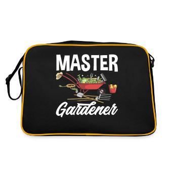 Garten Meister - Retro Tasche - Schwarz/Gold - Hinten