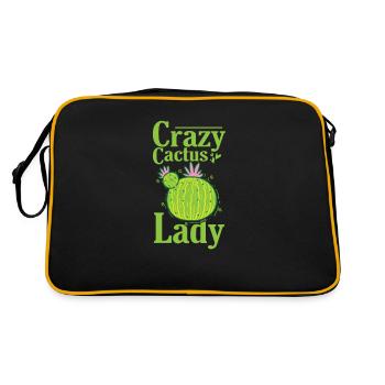 Plante de dame cactus folle - Sac Retro - noir/or - Dos