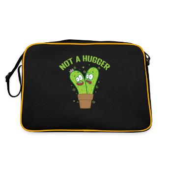 Not a Hugger Cactus Plant - Retro Bag - black/gold - Back