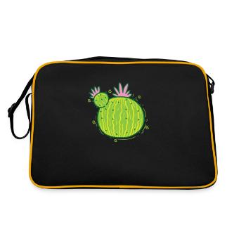 Cactus Plant Decoration - Retro Bag - black/gold - Back