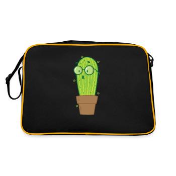 Nerd Cactus Plant - Retro Bag - black/gold - Back