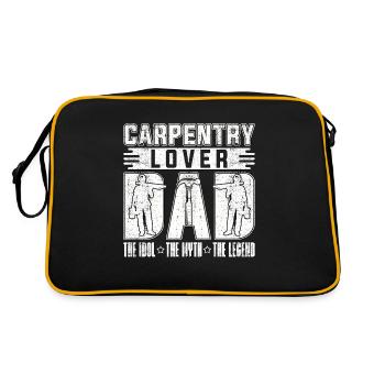 Carpentry Lover Dad The Idol The Myth Carpenter - Retro Bag - black/gold - Back