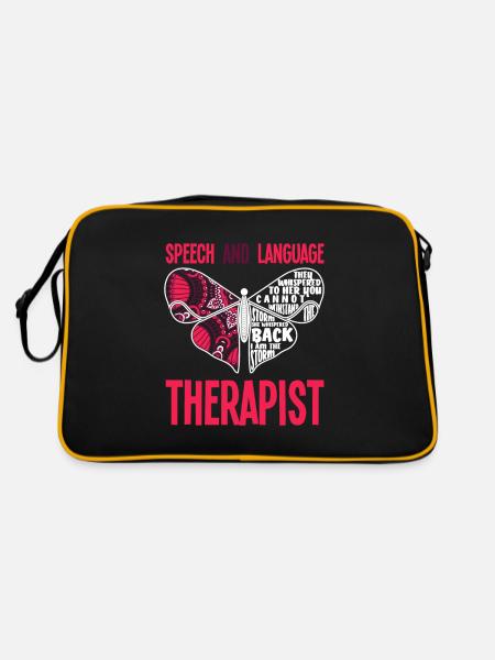 Orthophoniste, orthophoniste, orthophoniste - Sac Retro - noir/or - Dos