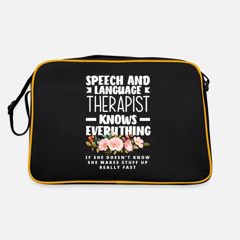 Speech therapist, speech therapist, speech therapist Retro Bag