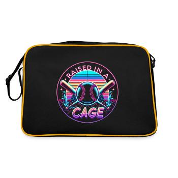 Raised In A Cage 18 - Retro Bag - black/gold - Back