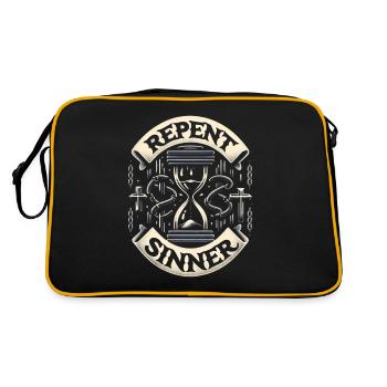 Repent Sinner 16 - Retro Bag - black/gold - Back