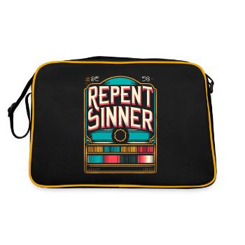 Repent Sinner 15 - Retro Bag - black/gold - Back