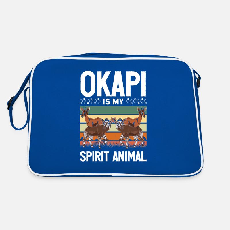 Lustiger Tierpfleger Okapi-liebhaber Retro Tasche