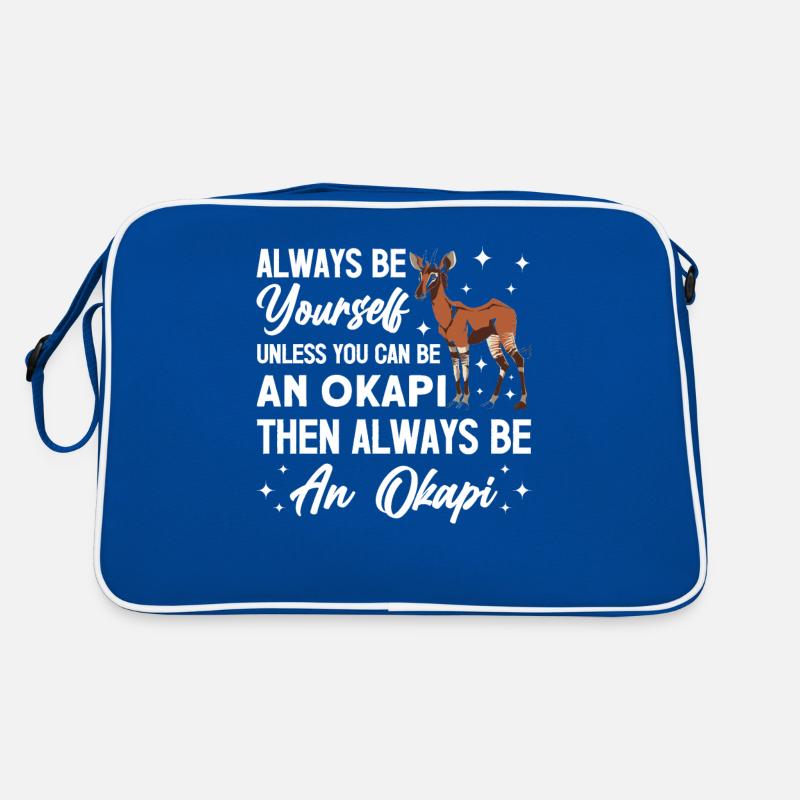 Lustiger Tierpfleger Okapi-liebhaber Retro Tasche
