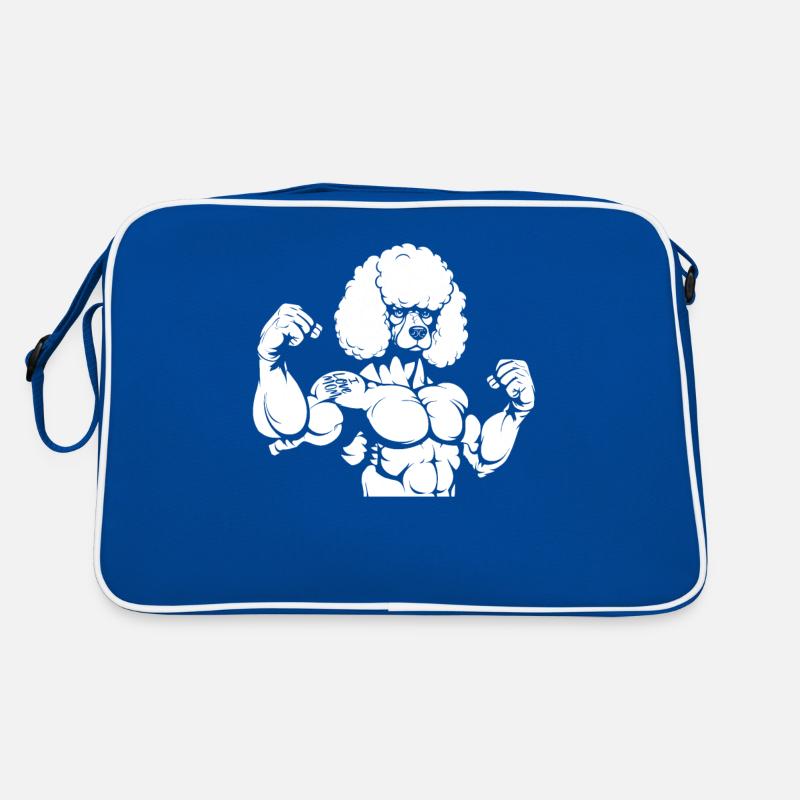 Caniche biceps tatouage j’aime maman Sac Retro