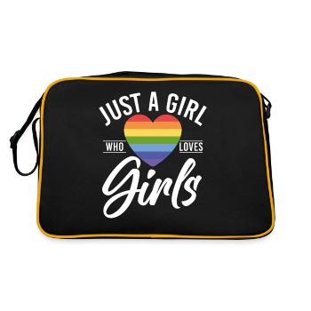 Lesbian Gifts - Retro Tasche - Schwarz/Gold - Hinten