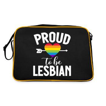 Lesbian Gifts - Retro Tasche - Schwarz/Gold - Hinten