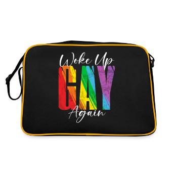 Lesbian Gifts - Retro Tasche - Schwarz/Gold - Hinten