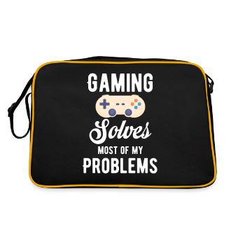 Le jeu résout la plupart de mes problèmes. Jollier - Sac Retro - noir/or - Dos