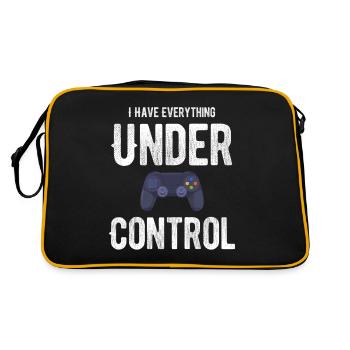 J’ai tout sous contrôle C’est drôle - Sac Retro - noir/or - Dos