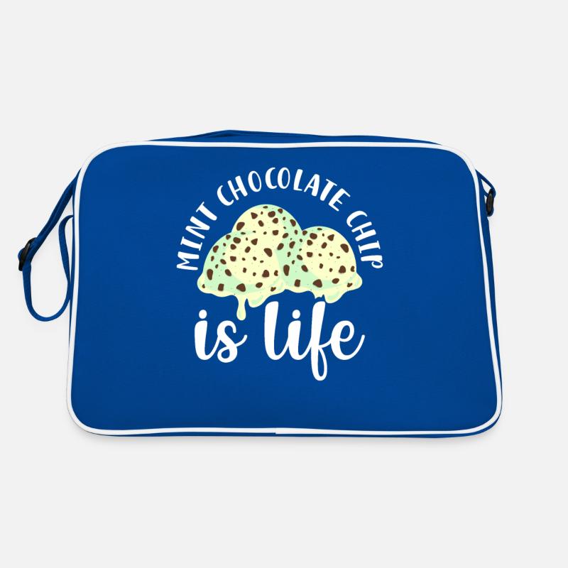 Mint Chocolate Chip ist Leben Retro Tasche