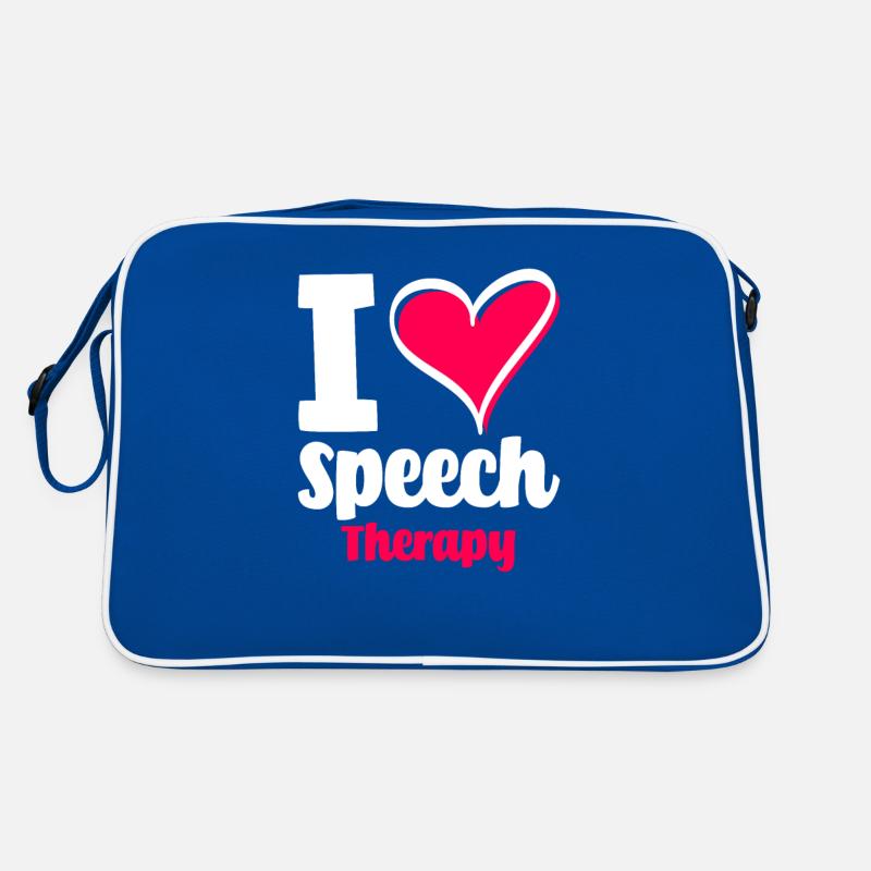 Sprachtherapeutin Sprachheilpädagogin Logopädin Retro Tasche