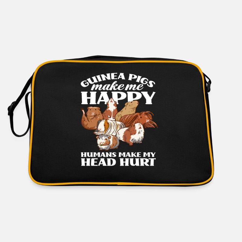 Cochon d’Inde Bonheur Animaux Amour Sac Retro