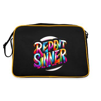 Repent Sinner 17 - Retro Bag - black/gold - Back