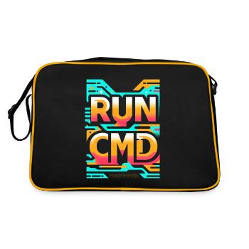 Exécutez Cmd 34 - Sac Retro - noir/or - Dos