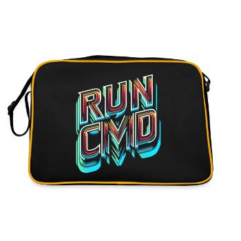 Exécuter Cmd 39 - Sac Retro - noir/or - Dos