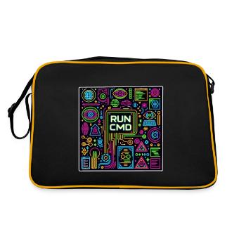 Exécuter Cmd 43 - Sac Retro - noir/or - Dos