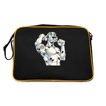 Dalmatien J’aime Maman - Sac Retro - noir/or - Dos