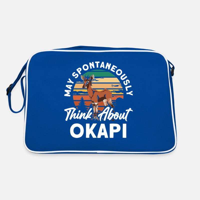 Lustiger Tierpfleger Okapi-liebhaber Retro Tasche