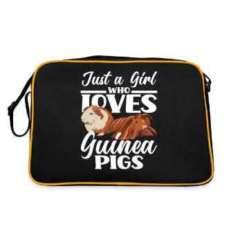 Cochon d’Inde Fille - Sac Retro - noir/or - Dos