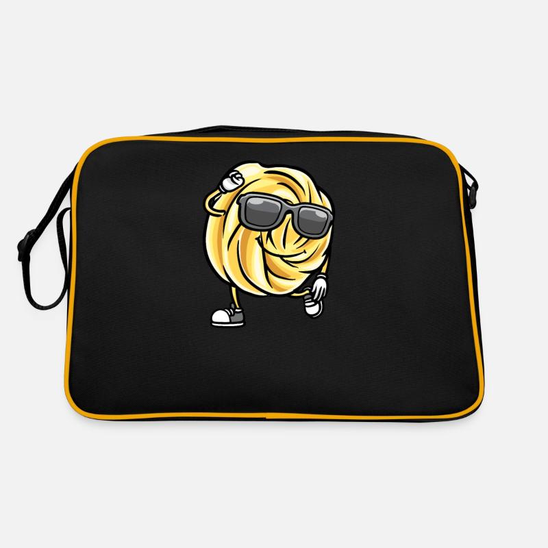 Dancing Danish Butter Biscuit with Sunglasses Retro Bag