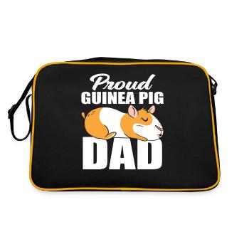 Fier papa cochon d’Inde - Sac Retro - noir/or - Dos