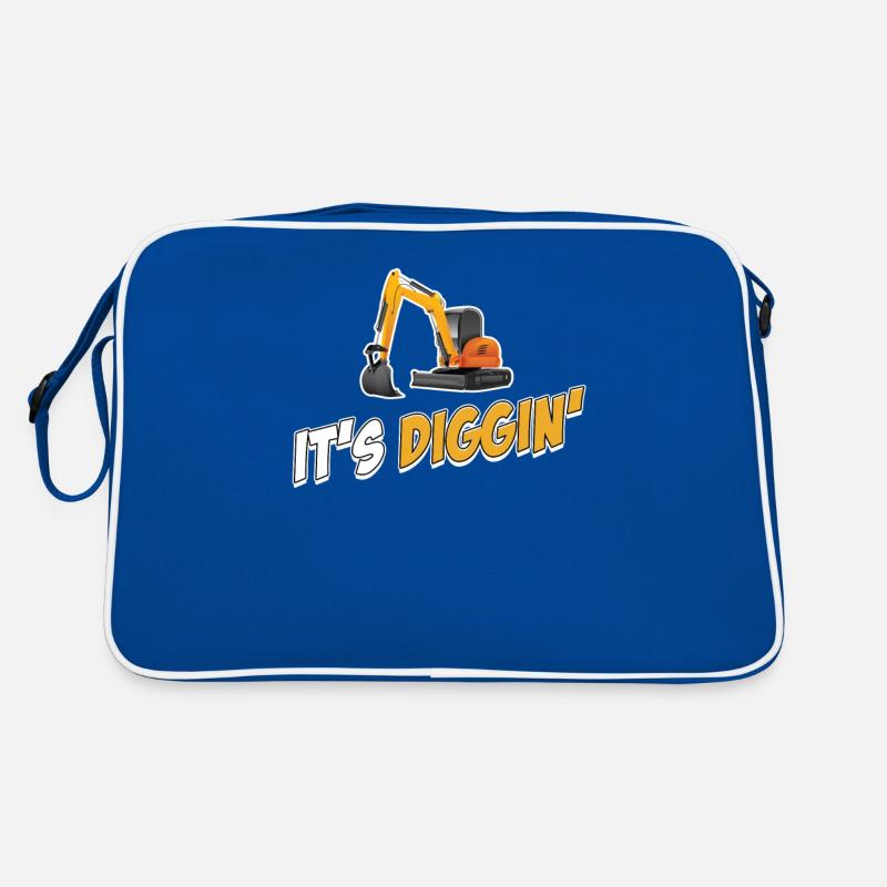 It's Diggin Time: Baggerfahrer, Baggerfahrer, Retro Tasche