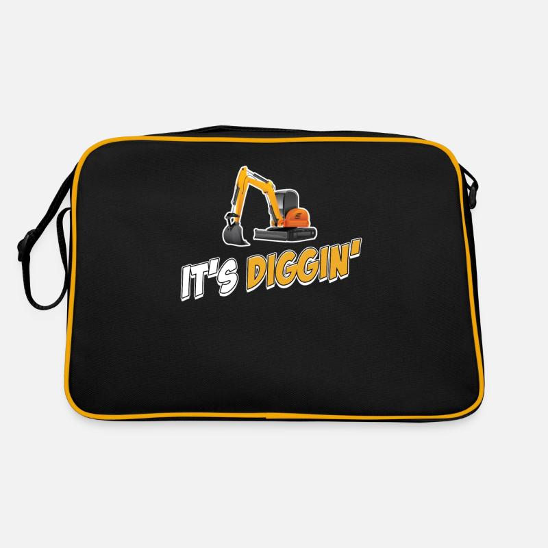 It's Diggin Time: Excavator Driver, Excavator Driver, Retro Bag