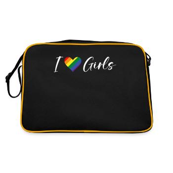 Lesbian Gifts - Retro Tasche - Schwarz/Gold - Hinten