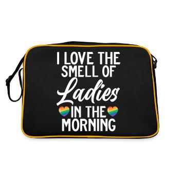 Lesbian Gifts - Retro Tasche - Schwarz/Gold - Hinten