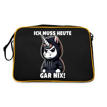 Je n’ai rien de sarcastique aujourd’hui - Sac Retro - noir/or - Dos