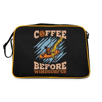 Café de planche à voile avant l’amateur de café de wakeboard - Sac Retro - noir/or - Dos