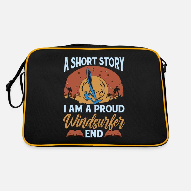 Windsurfer A Short Story I Am A Windsurfing Lover Retro Tasche
