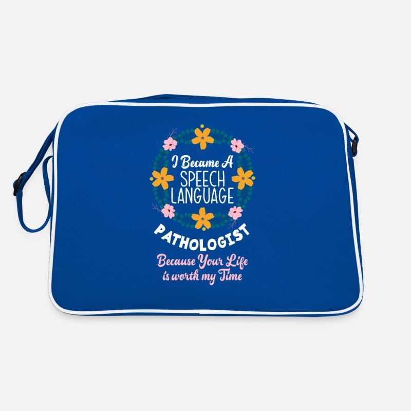Sprachtherapeutin Sprachheilpädagogin Logopädin Retro Tasche