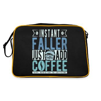 Instant Faller Il suffit d’ajouter du café - Sac Retro - noir/or - Dos