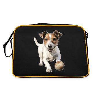 Jack Russell Dog Owner T Walking Clothing Jack - Retro Bag - black/gold - Back