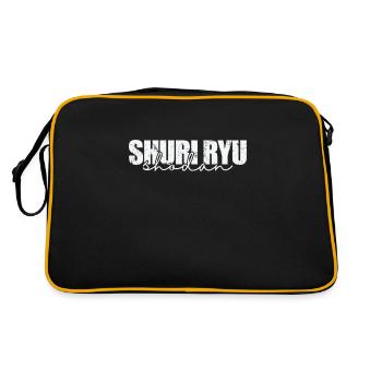 Shuri Ryu Shodan, arts martiaux américains - Sac Retro - noir/or - Dos