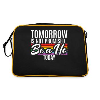 Lesbian Gifts - Retro Tasche - Schwarz/Gold - Hinten