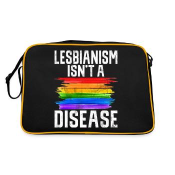 Lesbian Gifts - Retro Tasche - Schwarz/Gold - Hinten