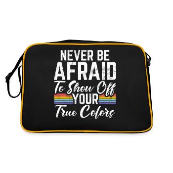 Lesbian Gifts - Retro Tasche - Schwarz/Gold - Hinten